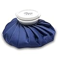 BICAREE Ice Pack for Injuries Reusable, Ice Bags Hot Water Bag for Hot & Cold Therapy and Pain Relief with Cover, No-Leak Elastic Breathable Ice Bag, Size 11"