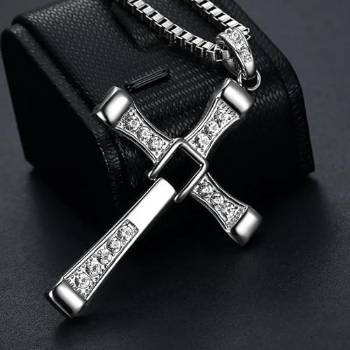 for Men, Pendant Stainless Steel Chains Sterling Silver Men's Chain Jewelry Chain for Fast and Furious4