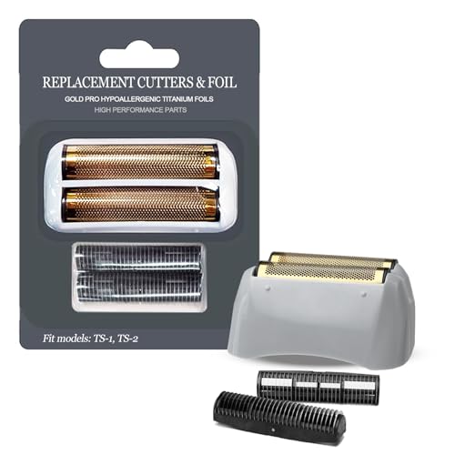 Image of Gold Pro Foil and Cutters Replacement for Andis TS-1, TS-2 (17150 /17155 /17200) Shavers. (Foil Replacement x1, inner cutters x2)