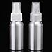 Produktbild Heqianqian Sprühflasche Leeren 2 PCS-Aluminiummetall Sprühflasche Transparent/Weiß feiner Nebel Spray-Kopf Tragbare Sprayer 30ml-150ml Für Reisen, Putzen, Gartenarbeit (Color : Silver, Size : #9)
