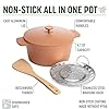 Goodful All-In-One Pot, Multilayer Nonstick, High Performance Cast Dutch Oven With Matching Lid, Roasting Rack And Turner, Made Without PFOA, Dishwasher Safe Cookware, 4.7-Quart, Terracotta #3