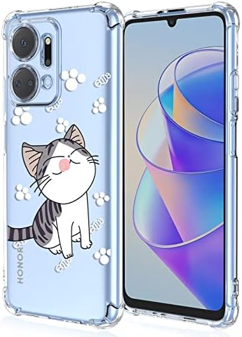 GEJEFA Cover per Honor X7a, 3 Pack Sottile orbido TPU Buper Silicone