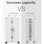 feilario 30in Super Large Captain Aluminum Frame Hardside Spinner Wheels Luggage, Removable Wheels Zipperless Checked Suitcase with Cup Holder/Phone Holder - Image 3