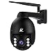Produktbild 5,0 Megapixel IP Dome Outdoor WiFi-Überwachungskamera 1920P, 5X Optische PTZ-Kamera, Autofokus, 30m Nachtsicht, Fester Betrachtungswinkel 90 °, Externer SD-Kartensteckplatz, Wetterfest