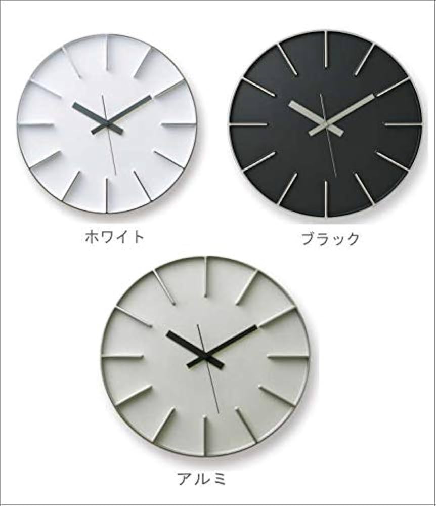 Amazon.co.jp: エッジクロック 掛け時計 時計 アルミニウム時計