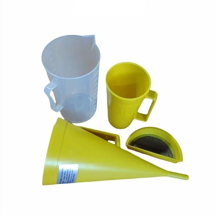 Plastic Marsh Funnel Viscometer Marsh Mud Petroleum Drilling Fluid Stop Watch 946ml Test Detector Set
