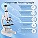 JECONE Microscope for Adults & Kids, 40X-2000X High-Power Compound Microscope for Students, School Lab & Home Schooling,Equiped with Slides Set & Phone Holder(01)