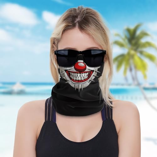 Flame Skull Neck Gaiter Windproof Sun Protection Face Cover for Halloween, Outdoor Sports, and Motorcycle Riding4