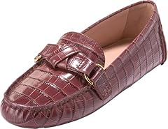 Mahogany Crocodile Print Leather