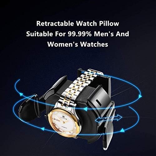 Mechanical Watch Shaker Automatic Watch Winder 3 Watch Winder Box Piano Finish LCD Display Screen Adjustable Watch Pillows LED Illumination