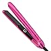 Terviiix Plancha De Cabello Profesional, 1 Inch Ceramic Flat Iron, Non-Snagging Plates, 3X Less Damage, 15s Fast Heating | Hair Straightener and Curler 2 in 1, 5 Adjustable Heat Settings, Hot Pink