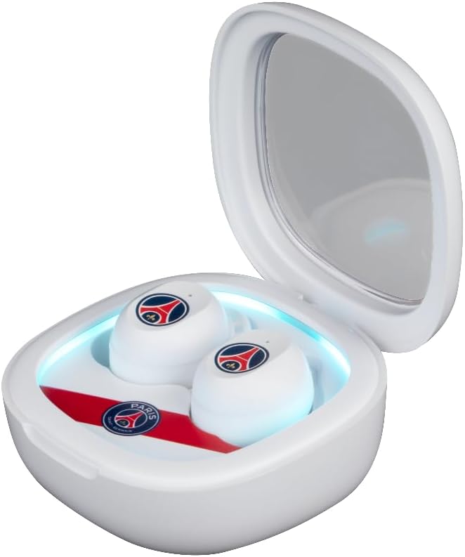 Konix PSG Écouteurs sans Fil pour Smartphones et tablettes - Autonomie 8 h + 15 h boitier - Résistance à l'eau IPX4 - Connexion Bluetooth - Blanc