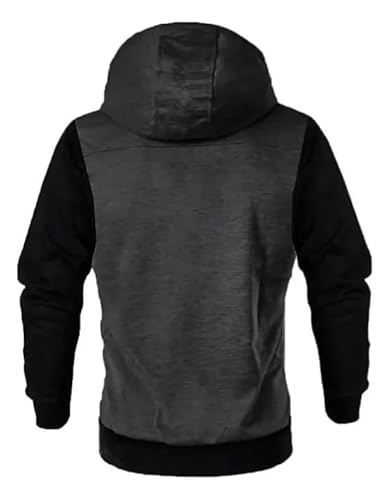 Moletom Blusa De Frio Jaqueta De Zíper Slim Casaco Com Capuz Masculino Feminino (BR, Alfa, GG, Regul