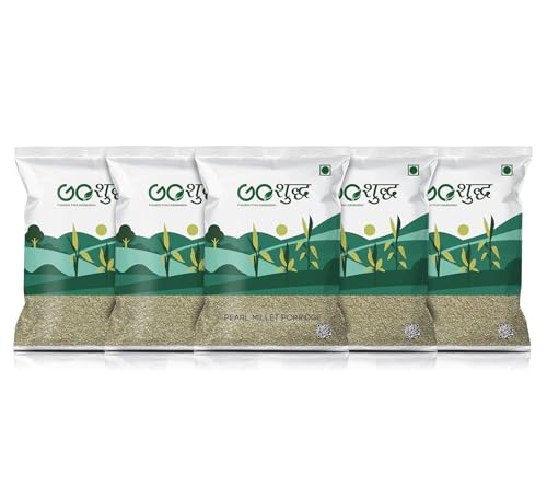 Goshudh Bajra Daliya 2.5 kg (500g Each Pack of 5) | Cooks In 15 Minutes | Millet | Broken Pearl Millet Daliya | Gluten Free