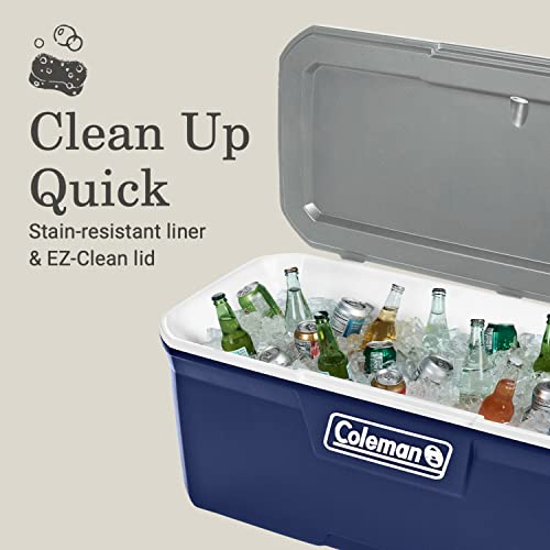 Image of Coleman Classic Series Insulated Portable Cooler, Leak-Resistant Outdoor Hard Cooler Keeps Ice up to 5 Days, 52 /70 /120 /150 Quart