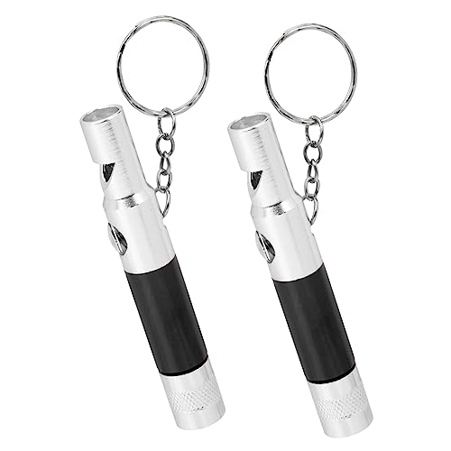 Yardwe 2pcs Outdoor Survival Whistle with Compass Emergency Whistle Kit Loud Crisp Sound for Camping Hiking Fishing for Travel Outdoor Activities