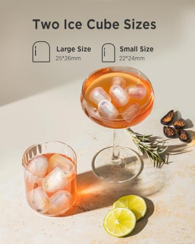 Image of Silonn Countertop Ice Maker, 9 Cubes in 6 Mins, 26lbs /24H, Ice Makers Countertop with 2 Ice Sizes, Self-Cleaning Ice Machine, Scoop & Basket for Home Kitchen Office Bar Party