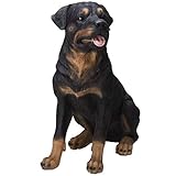 Pacific Giftware Realistic Large Rottweiler Dog Resin Figurine Statue