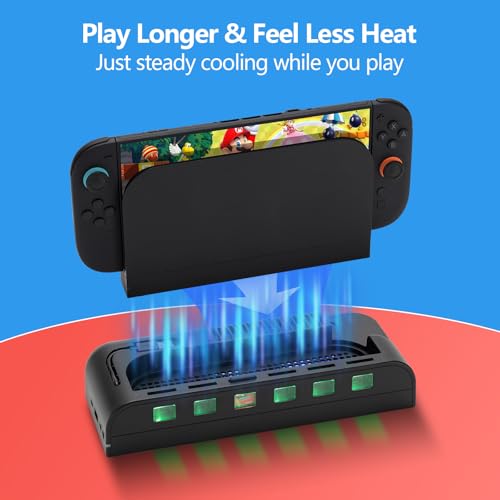 Image of All-in-One Cooling Dock for Switch 2, RGB Stand with Smart Fan, Transparent Game Card Slots, USB Expansion & Ambient Lighting G-STORY