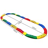 Dank der Antirutsch-Beschichtung sind diese Balancebrücken rutschfest egal barfuß oder mit Socken.