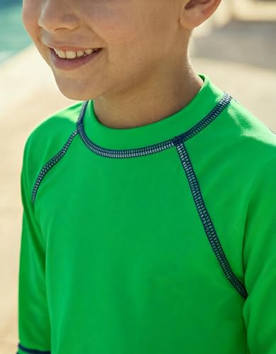 Image of City Threads Rash Guard for Boys SPF 50+ Made in USA, Long Sleeve Swim Shirt with Sun Protection, Toddler, and Youth Sizes