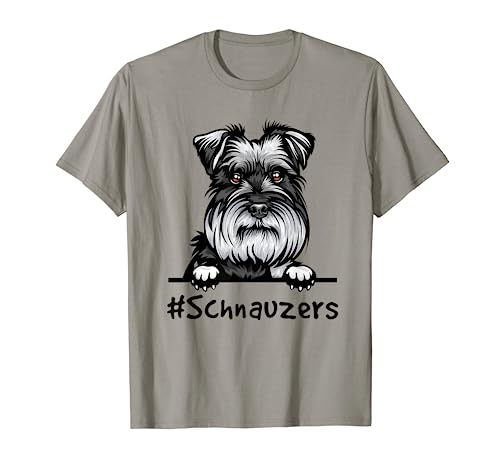 Schnauzer Gifts Décor Imprimé Chien T-Shirt