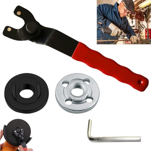 KOAHDE Llave Ajustable de la Amoladora de Angulo,Llave de Pasador para Amoladora Angular,Llave Inglesa Amoladora Angular,Se Utiliza para Reemplazar El Disco de Arena de la Amoladora Angular