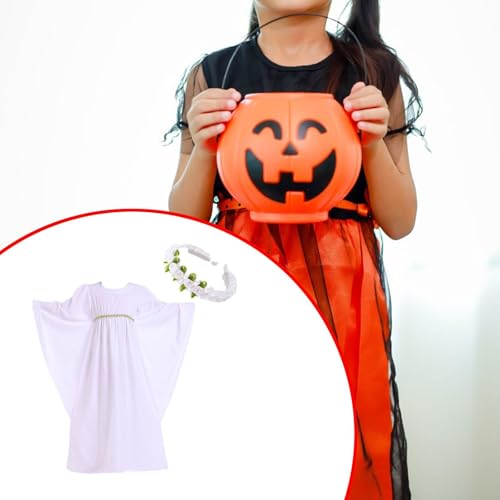 Disfraz de ángel para niña vestido carnaval S miniatura 3