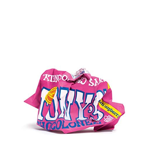 Tony's Chocolonely | Pack Of 4 | White Chocolate With Raspberry And Popping Candy Bar, 6.35 Oz Each #TOP4
