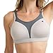 Champion Women's Sports Bra, High-Impact, Maximum Support, Breathable, Moisture-Wicking Fabric, Oxford Heather/Medium Grey, 38DDD