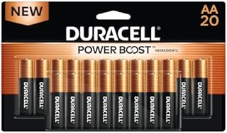 Duracell Coppertop AA Batteries with Power Boost Ingredients, 20 Count Pack Double A Battery with Long-lasting Power, Alkaline AA Battery for Household and Office Devices