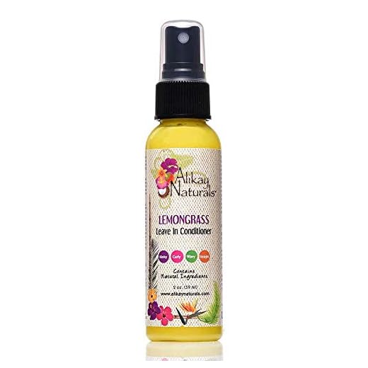Alikay Naturals Lemongrass Leave In Conditioner Natural Silk Amino Acid, Aloe Vera Juice, Lemongrass Oil 2 Ounce