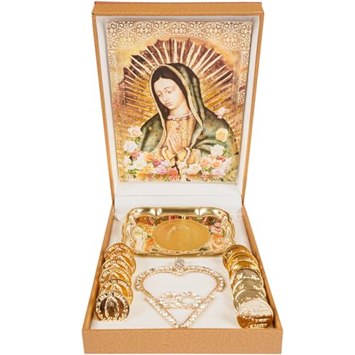 Nuestra Fe Arras para boda catolica Handmade in Mexico - Arras de boda catolica - perfect for lazo para boda catolica - monedas de boda - mexican arras - wedding coins catholic arras - wedding lasso