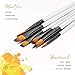 Palitra paint brushes for kids and beginners brushes set for acrylic and watercolor paints