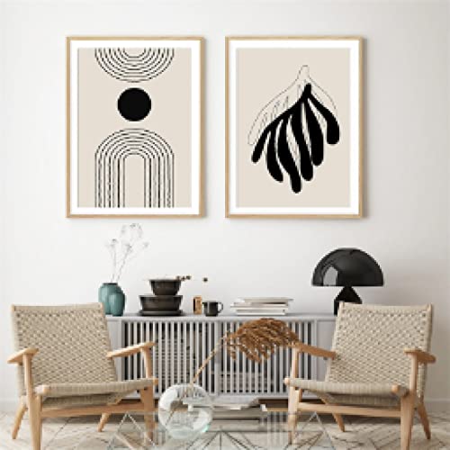 Affiches et impressions géométrie abstraite boho 60x80cm - 2
