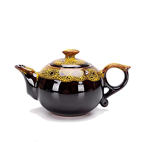 Tetera china tradicional ZAW roja con sistema de té esmaltado 2