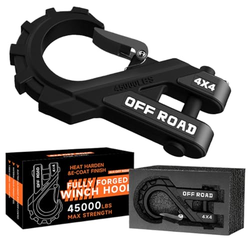 Gancho de cabrestante ATV,Gancho de cabrestante UTV | Gancho de remolque para coche Ganchos de cadena de remolque de alta resistencia,Gancho de agarre de horquilla resistente, gancho deslizante de hor