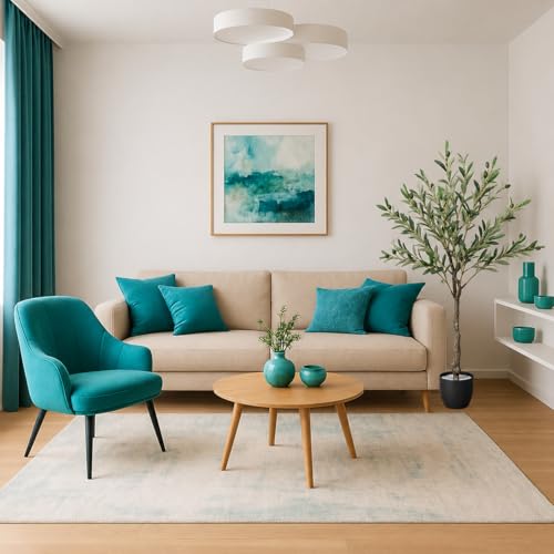 Image of kayra Decor 4ft Olive Tree with Leaves and Olives | Artificial Plant for Home Decor | Natural Looking Plant Decor | Big Fake Ornamental Plants with Pot - Indoor Artificial Tree for Living Room