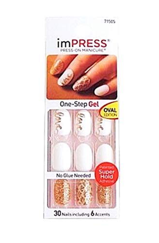 Kiss ImPress Press-On Oval Gel Nails 62306 Flash Mob
