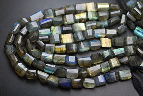 Labradorite véritable taille step cut pour éviter les reflets ternes en bijouterie