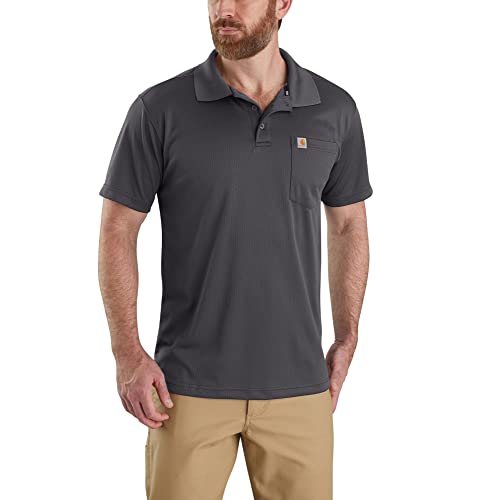 Carhartt Men's Force Relaxed Fit Lightweight Short-Sleeve Pocket Polo