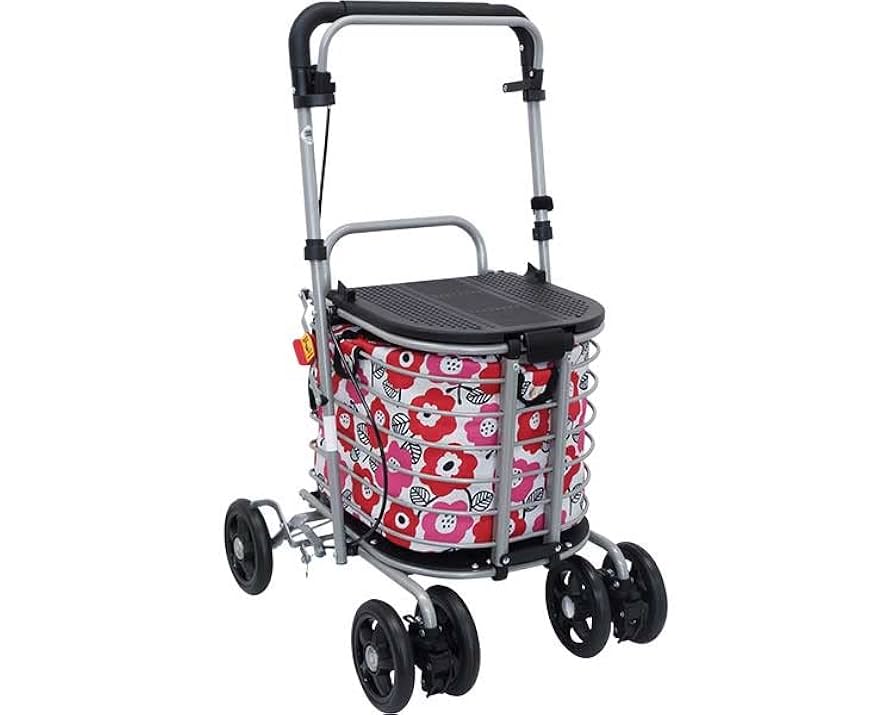 極美品 シルバーカー アトレ 保冷バッグ付 CX-07023 Amazon | アトレ 保冷バッグ付 CX-07023 デイジー柄 シルバー