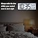 WallarGe 14.5'' Atomic Clock with Backlight, Large Digital Wall Clock Battery Operated, Large Display with Temperature and Date, Easy to Read and Set Digital Wall Clock, Auto DST