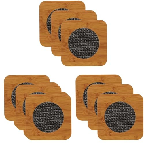 Kit 6 Descanso Porta Panela de Madeira Apoio Para Panelas Não Mancha ou Estraga Mesa Progete