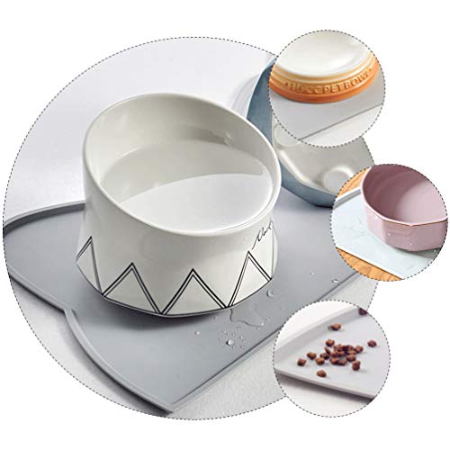 VILLCASE Tapete de AlimentaÃ§Ã£o de Alimentos Tapete de Silicone para Alimentos para CÃ£es Tapete pa