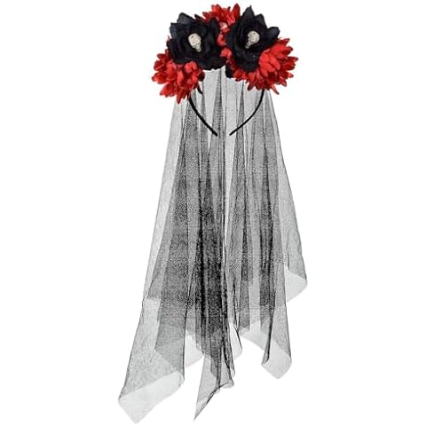 Merroyal Halloween Flower Crown Headband Cover