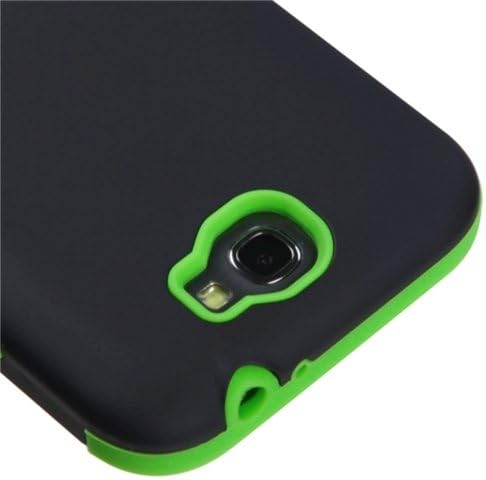 MYBAT SAMGNIIHPCTUFFSO007NP Premium TUFF Case for Samsung Galaxy Note 2 - 1 Pack - Retail Packaging - Black/Electric Green