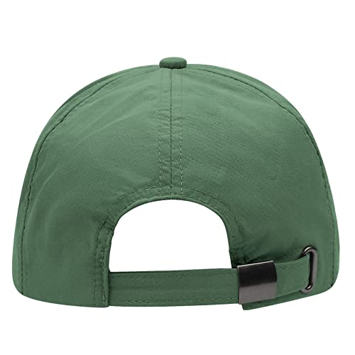Croogo Quick Dry Baseball Cap Outdoor Uv Protection Sun Hats Moisture Wicking Ball Cap Curved Bill Sports Cap,Green-Cp04 #TOP4