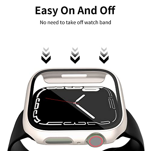 [12 Pack] Pkmh Hard Pc Case With Screen Protector Compatible For Apple Watch Series 7/8 41Mm, Full Edge All Around Protective Bumper Anti-Scratch Frame Cover For Iwatch Smartwatch Accessories #TOP3