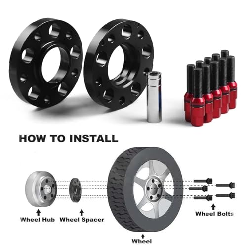 Espaciadores de ruedas BMW F30 F10 de 20mm con PCD 5x120 para ensanchamiento de vías 3